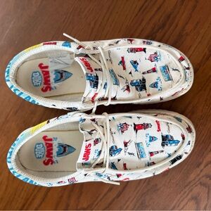 Hey Dude “Jaws” 50th Anniversary Collector’s Edition collab- size 13